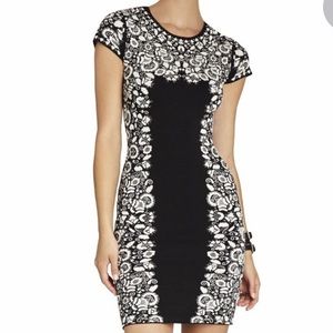 Stunning Black and White Bodycon Dress